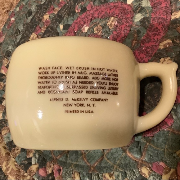 Vintage Seaforth shaving mugs 3 pc set plus soap and leaflet 1930’s - Picture 5 of 12